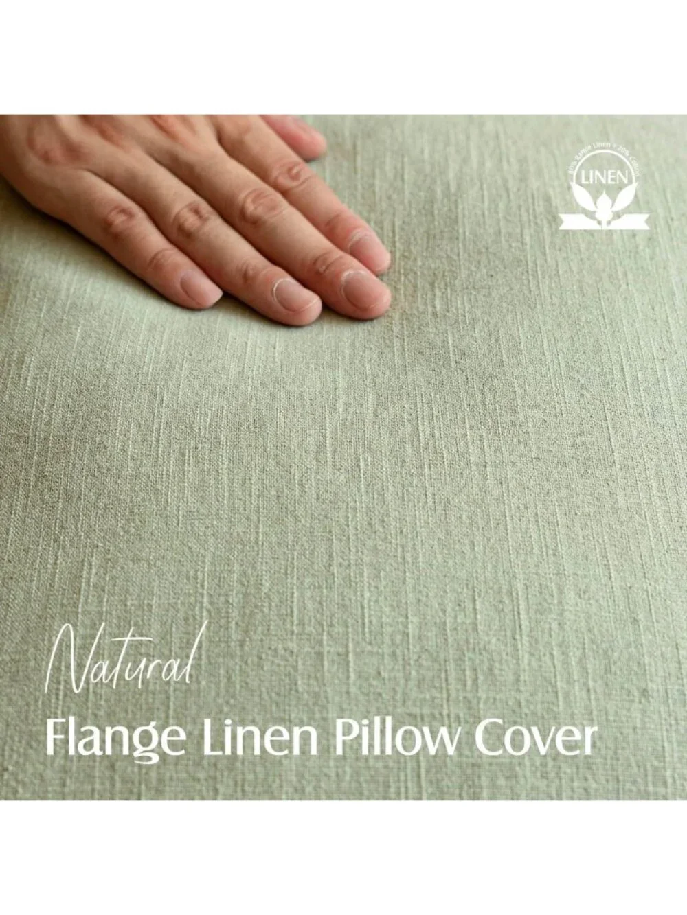 Set of 2 Soft Linen Throw Pillow Covers - Boho Farmhouse Accent Cushions 24